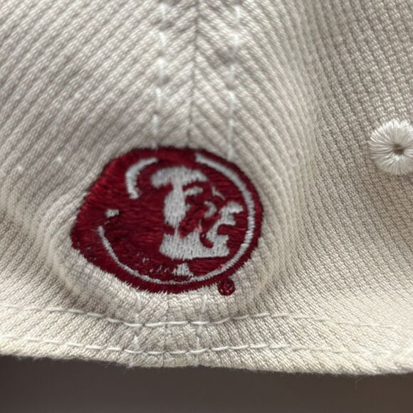 FSU Noles Florida State Seminole Adjustable Cap Garnet Cream Embroidered New Era - Picture 8 of 14